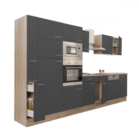 Leziter Mobilier de bucătărie Yorki 370 cu frigider cu congelator superior [1]