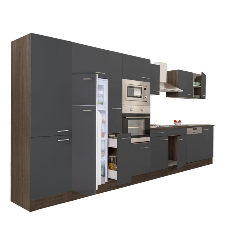 Bucătărie - Leziter Mobilier de bucătărie Yorki 430 cu frigider cu congelator superior