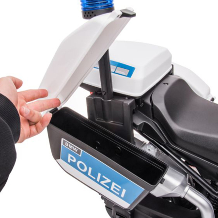 Leziter Motocicletă electrică de poliție BMW albastră [7]