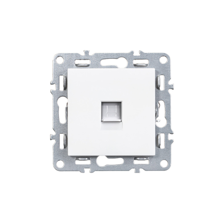 Conector, soclu - Leziter Mufa Nova UTP RJA-45 alb