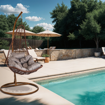 Leziter Natal grădină hamac scaun maro [1]