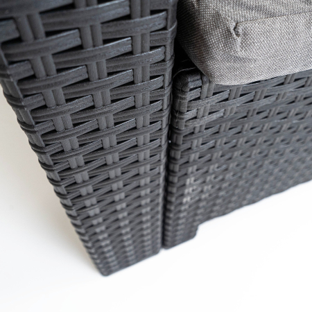 Leziter Nero canapea de grădină cu 2 locuri grafit [6]