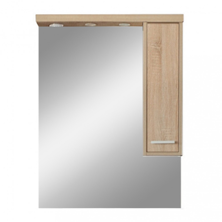 Produse temporar indisponibile - Leziter Nerva 75 cm unitate de perete cu oglindă, stejar Sonoma