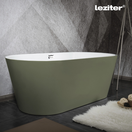 Leziter Noa baie liberă 170x75x56 cm verde măslin [4]