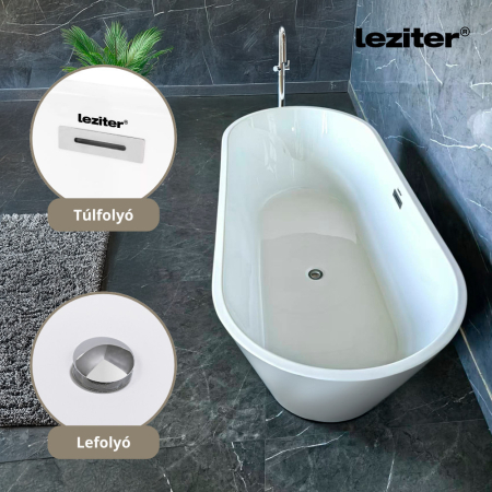 Leziter Noa cadă de baie de sine stătătoare 160x75x56 cm [5]