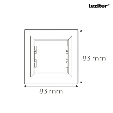 Leziter Nova cadru simplu alb [2]