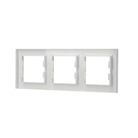 Leziter Nova cadru triplu orizontal alb [4]