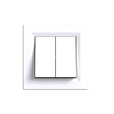 Electronică - Leziter Nova candelabru comutator 105 cu cadru alb