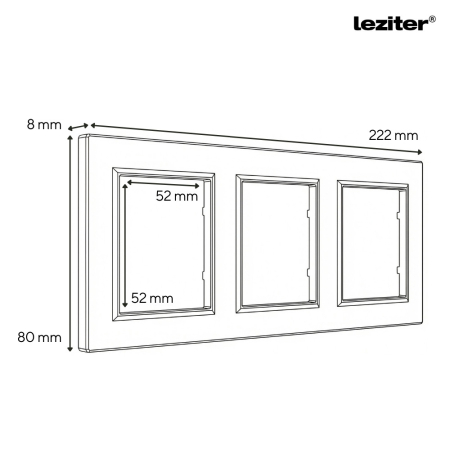 Leziter Nova III două premiu cu conector USB cu cadru gri [1]