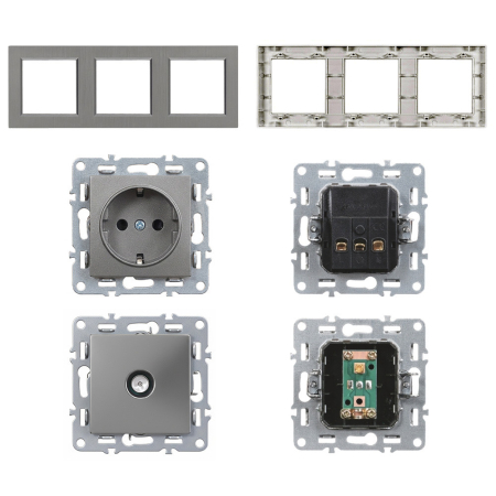 Leziter Nova III două premiu cu priză TV cu cadru gri [4]
