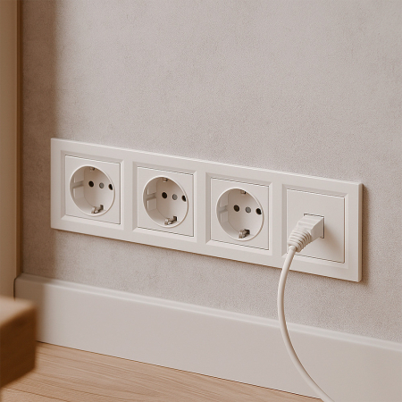 Leziter Nova IV three prize cu conector UTP cu cadru alb [1]