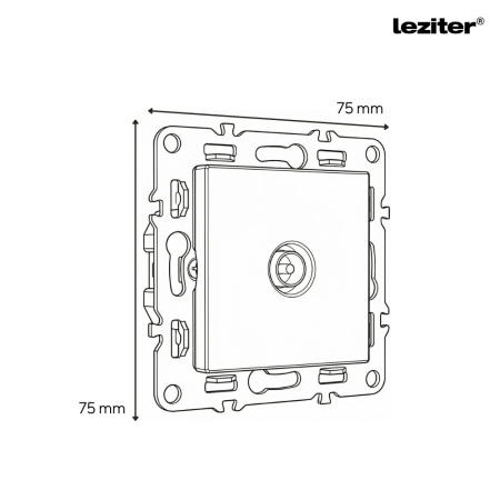 Leziter Nova TV soclu gri [1]