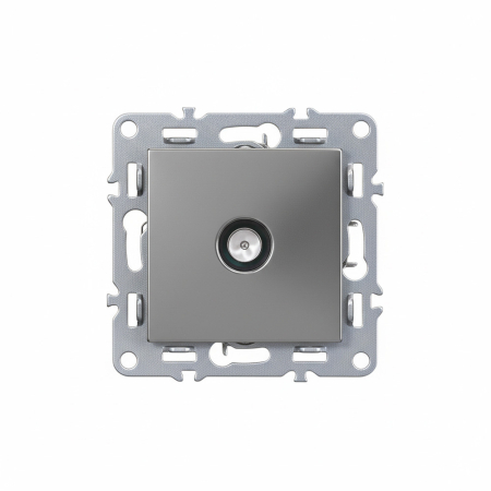 Întrerupător, priză, ieșire - Leziter Nova TV soclu gri