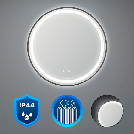 Baie - Leziter Oglindă Ava 80 cu iluminare led
