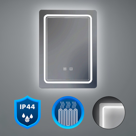 Produse temporar indisponibile - Leziter Oglindă Vid cu iluminare led 60x80 cm