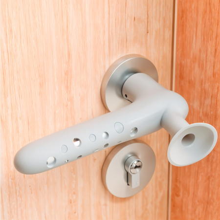 Leziter Stop pentru mânerul ușii gri [2]