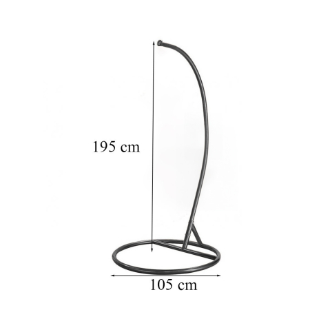 Leziter Outlet frumusete defecte hamac stand negru [2]