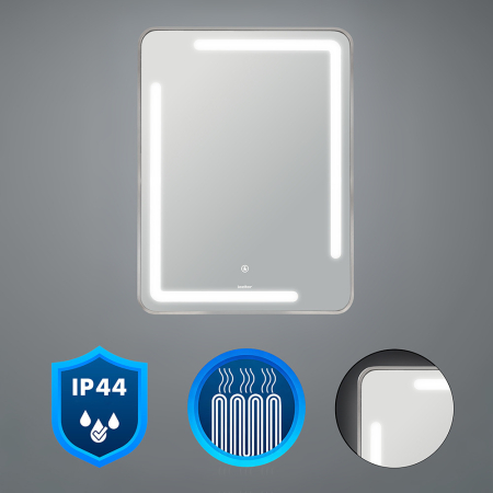 Baie - Leziter Padova 60 oglindă cu detector de prezență cu iluminare led și dezumidificator 60x80 cm