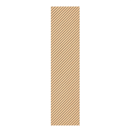 Produse temporar indisponibile - Leziter Panou acustic de perete Deco I cu aspect de bambus, 260x60x1,8 cm