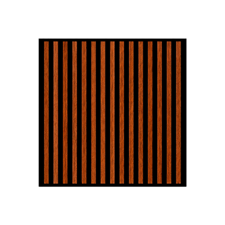 Produse temporar indisponibile - Leziter Panou acustic de perete Deco II cu aspect de nuc, 60x60x1,8 cm
