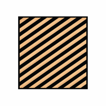Produse temporar indisponibile - Leziter Panou acustic de perete Deco III cu aspect de bambus, 60x60x1,8 cm