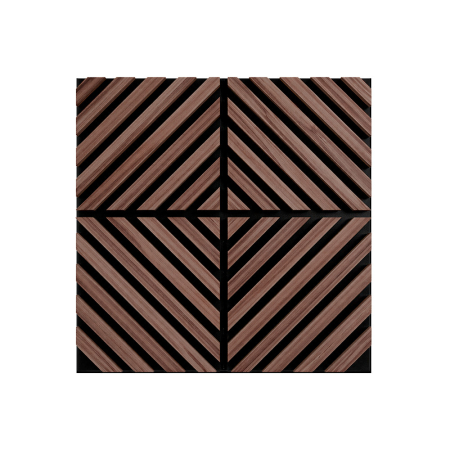 Produse temporar indisponibile - Leziter Panou acustic de perete Deco IX cu aspect de stejar uleiat, 60x60x1,8 cm