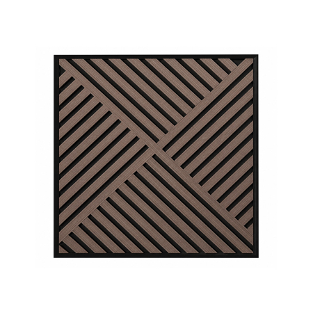 Produse temporar indisponibile - Leziter Panou acustic de perete Deco VIII cu aspect de stejar tratat cu ulei, 60x60x1,8 cm