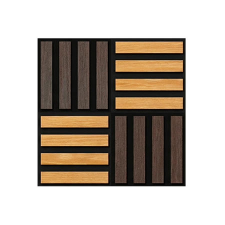 Produse temporar indisponibile - Leziter Panou acustic de perete Deco X cu aspect de stejar uleios, 60x60x1,8 cm