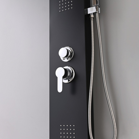 Leziter Panou de duș cu hidromasaj Malaga Black [7]