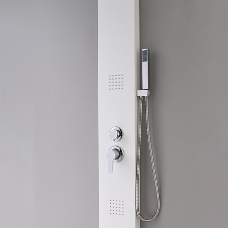 Leziter Panou de duș cu hidromasaj Malaga White [7]