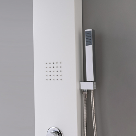 Leziter Panou de duș cu hidromasaj Malaga White [8]