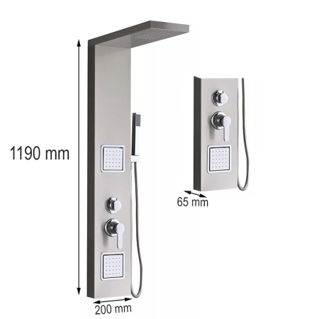 Leziter Panou de duș cu hidromasaj Merino [2]