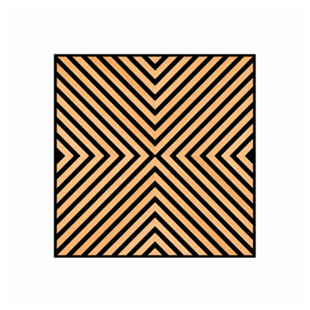 Produse temporar indisponibile - Leziter Panou acustic de perete Deco IV cu aspect de bambus, 60x60x1,8 cm