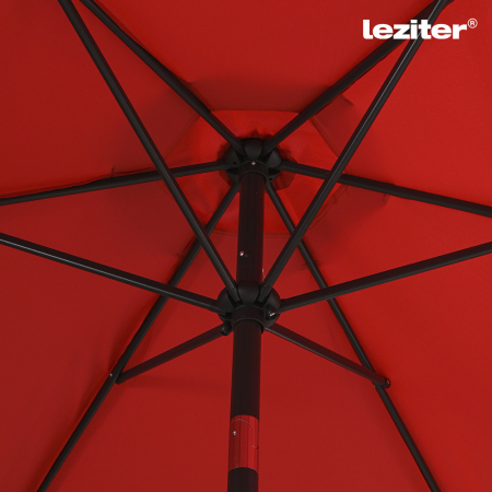 Leziter Parasol de grădină Solari roșu 300 cm [6]