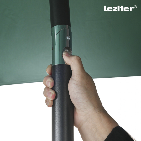 Leziter Parasol de grădină Solari verde 300 cm [6]