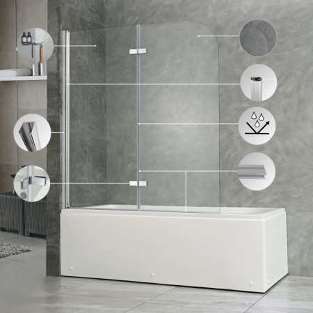 Leziter Paravan de baie Alor 120x140 cm [5]