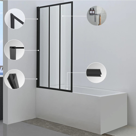 Leziter Paravan de baie Artelo 85x140 cm [5]