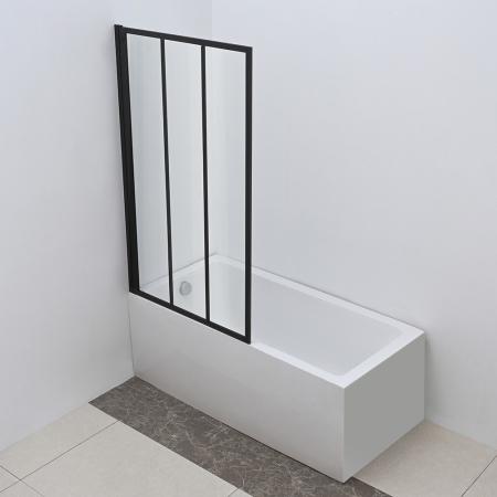 Leziter Paravan de baie Artelo 85x140 cm negru [7]