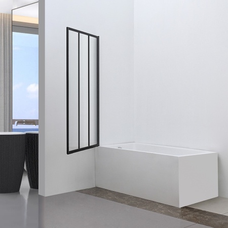 Leziter Paravan de baie Artelo 85x140 cm negru [8]