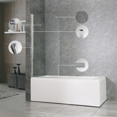 Leziter Paravan de baie Eva 70x140 cm [4]