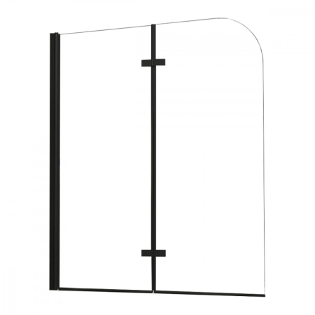 Paravan pentru cadă - Leziter Paravan de cadă Alor 120x140 cm negru