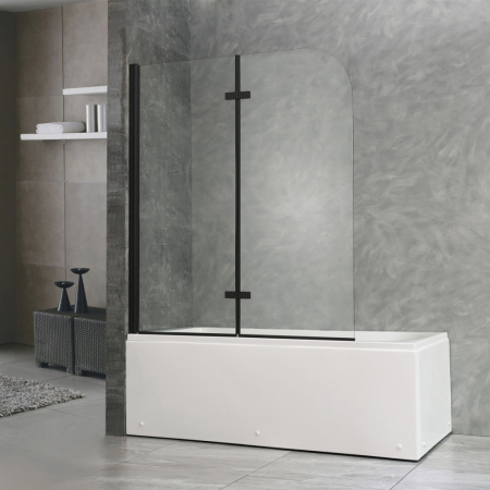 Leziter Paravan de cadă Alor 120x140 cm negru [1]