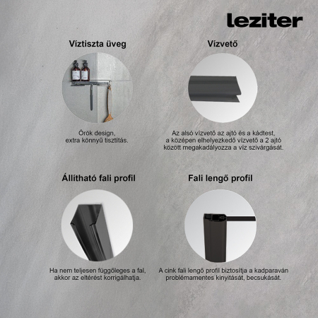 Leziter Paravan de cadă Tribeca 110x140 cm [2]