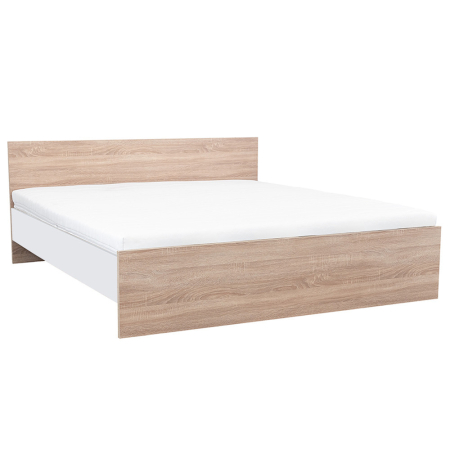 Mobilier dormitor - Leziter Pat dublu Miami fără cadru de pat 180x200 cm stejar sonoma-alb