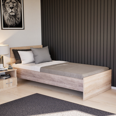 Leziter Pat single Miami 90x200 cm stejar Sonoma-stejar York [1]