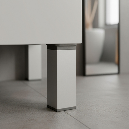 Leziter Picior de mobilier Uni 150 mm argintiu [1]