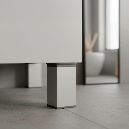 Leziter Picior de mobilier Uni 60 mm argintiu [1]