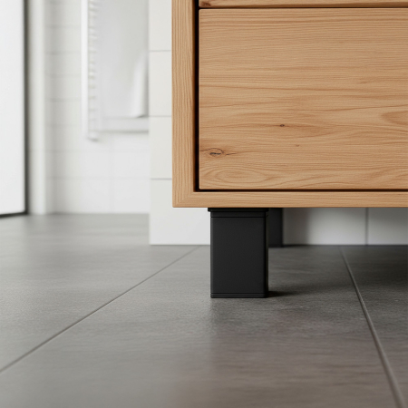 Leziter Picior de mobilier Uni 60 mm negru [1]