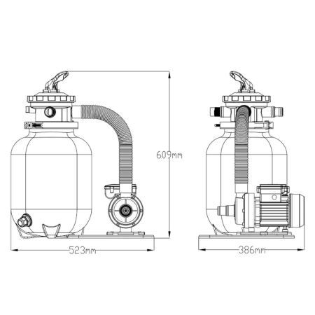 Leziter Pompă de apă cu filtru de nisip 4 m3/oră [2]