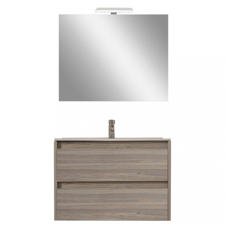 Leziter Porto Prime 80 mobilier de baie complet în nisip roșu [4]